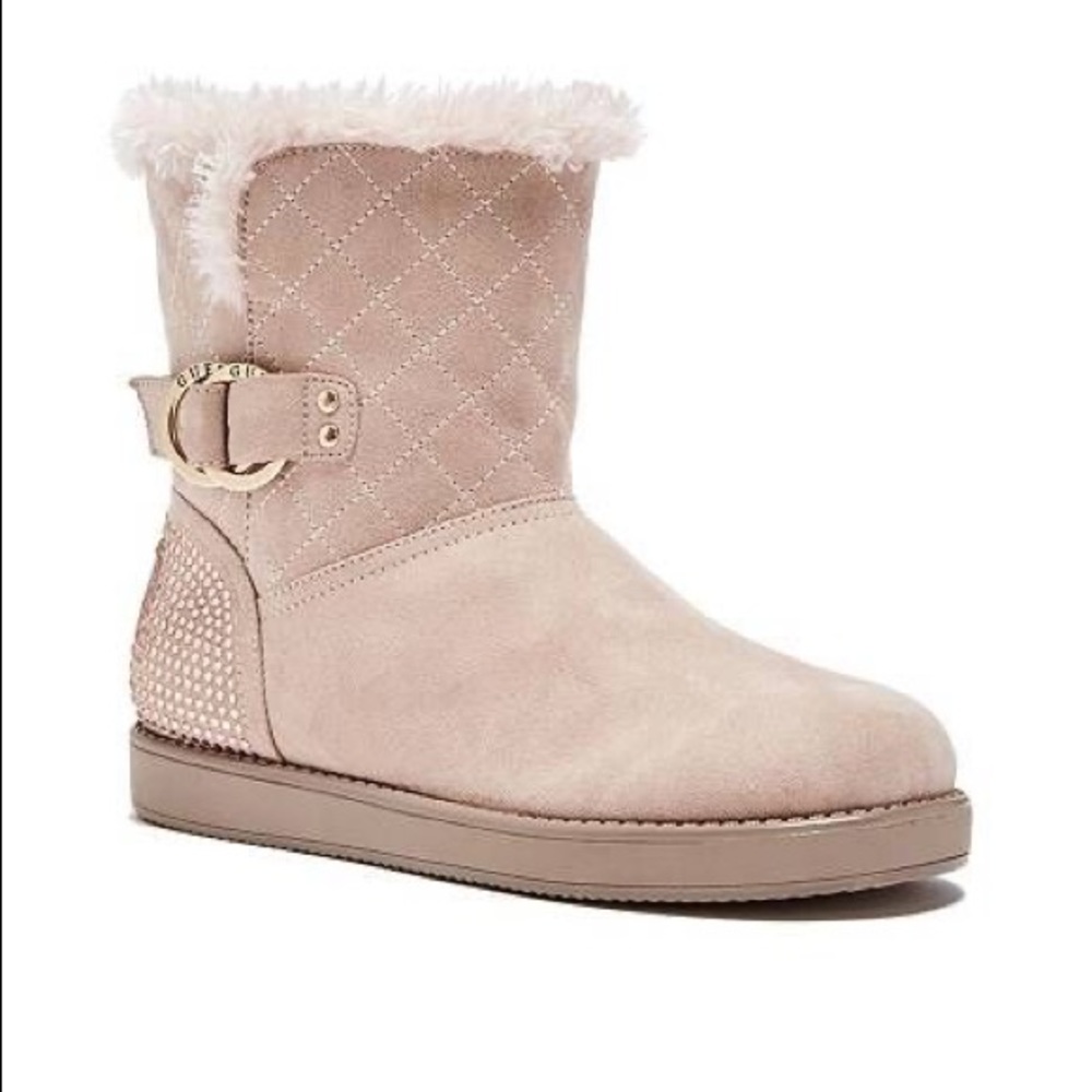Girls Guess shade/fur boots